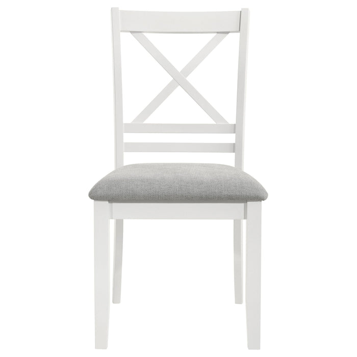 Evanston - Cross Back Dining Side Chair (Set of 2) - White