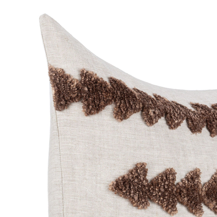 Essay - 22" x 22" LN Pillow - Frothed Brown
