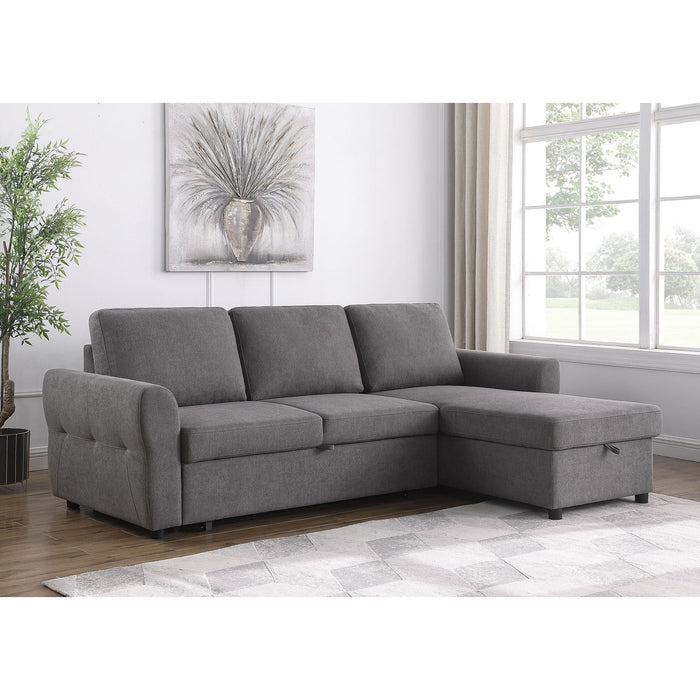Kenna- Sleeper Sectional Sofa With Storage Ottoman