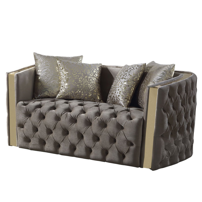 Naomi - Button Tufted Loveseat