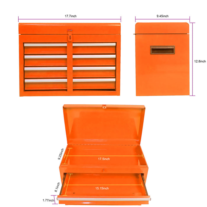 High Capacity Rolling Tool Chest With Wheels And Drawers, Storage Cabinet