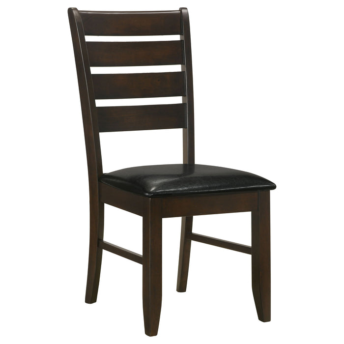 Padded Seat Side Chairs With Tapered Slats (Set of 2)