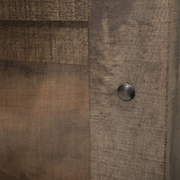 Peyton - King Bookcase Bed - Brown Penny