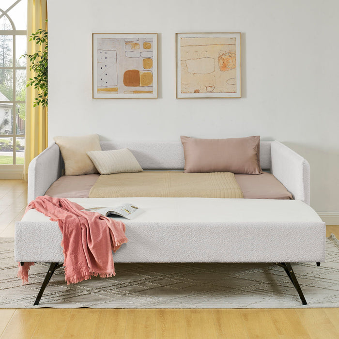 Upholstered Daybed With Pop Up Trundle