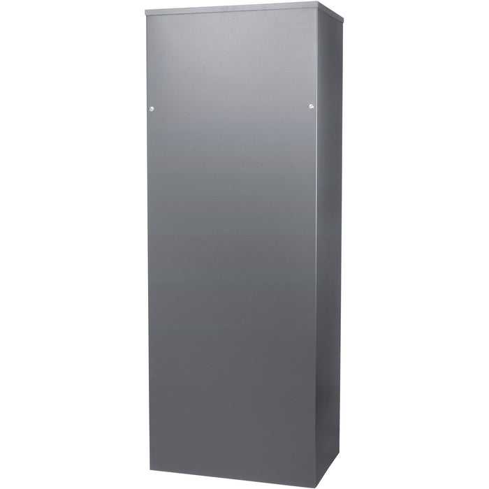 Steel Large Single Compartment Locking Parcel Drop Box With Keyed Access - Gray
