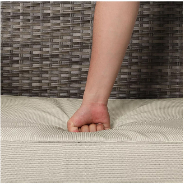 2 Piece Patio Set With Cushions & Coffee Table