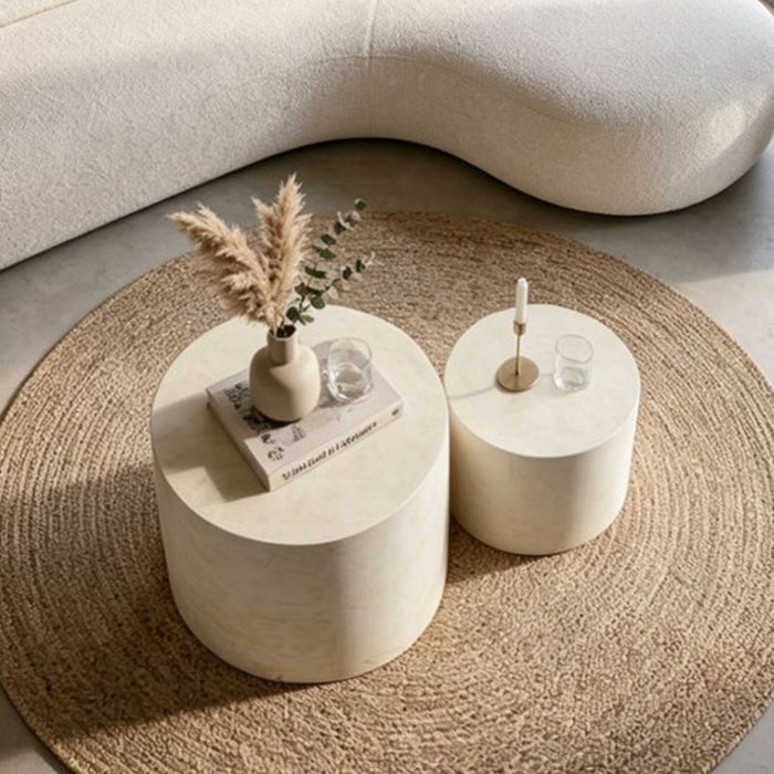 Modern Round Nesting Coffee Table (Set of 2)