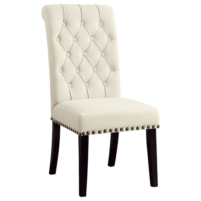 Button Tufted Side Chairs (Set of 2) - Beige