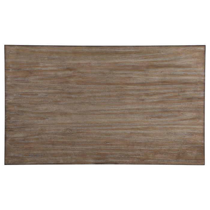 Ebers - 7 Dining Set With 2 Tone Upholstered Chairs - Vanilla White