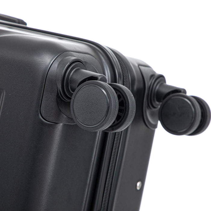 Hard Shell Luggage With Scratch Resistant Surface, 4 Wheels, Combination Lock & Side Hooks