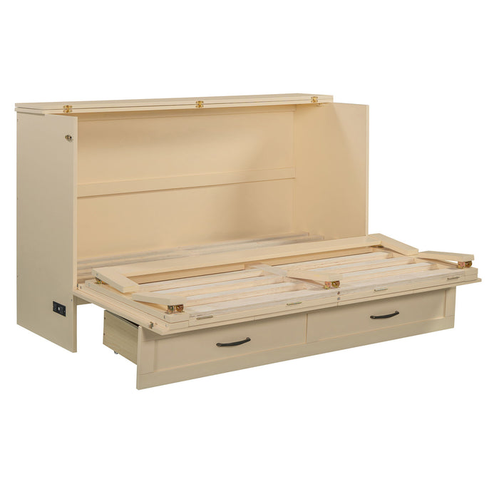 Murphy Bed With Large Drawers