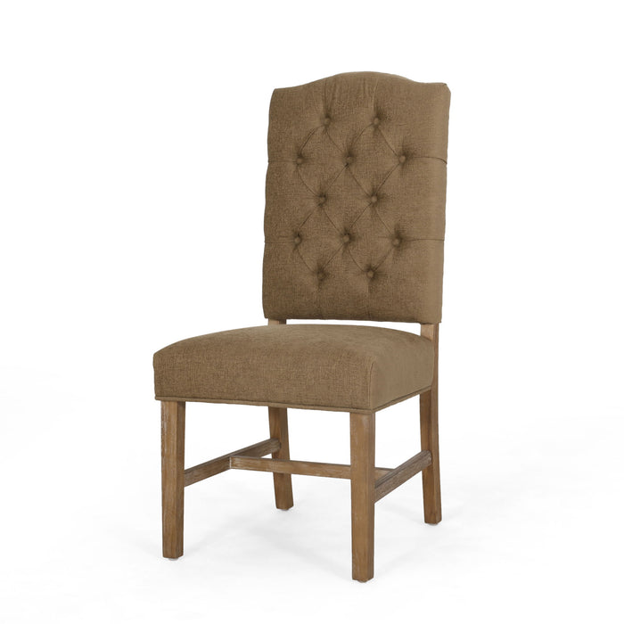 Elegant Dining Chair With Button Tufted Design