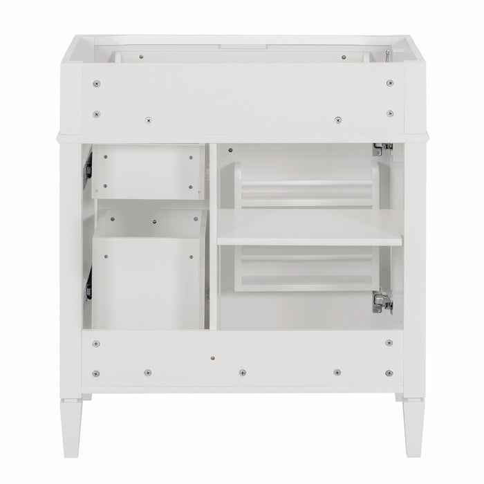 Bathroom Vanity With 2 Drawers And Tip-Out Drawer, Storage Cabinet