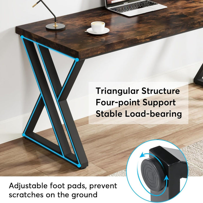 Writing Desk With Z-Shaped Legs