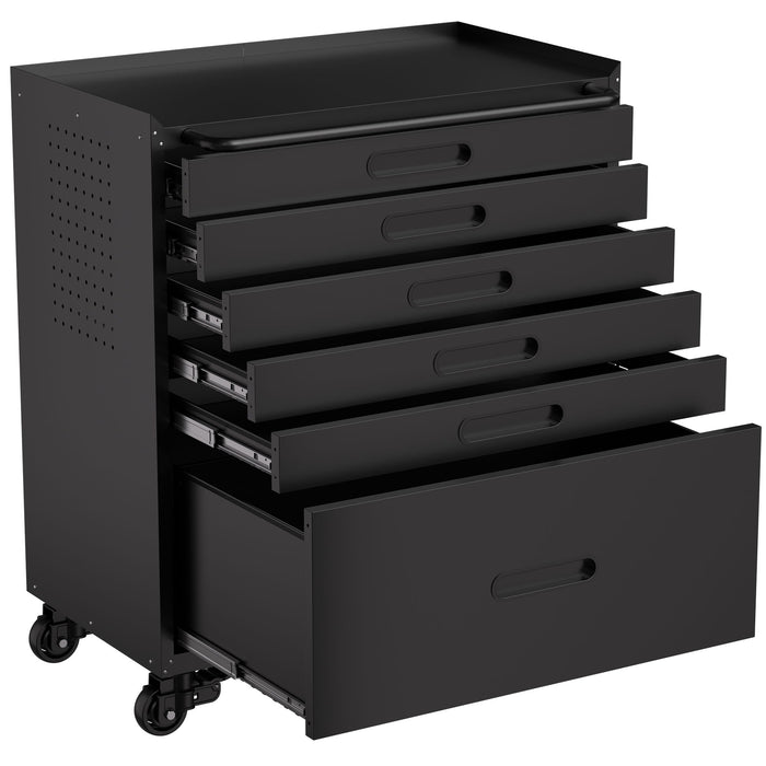 Rolling Tool Cabinet Heavy Duty Garage Storage With Lockable Doors