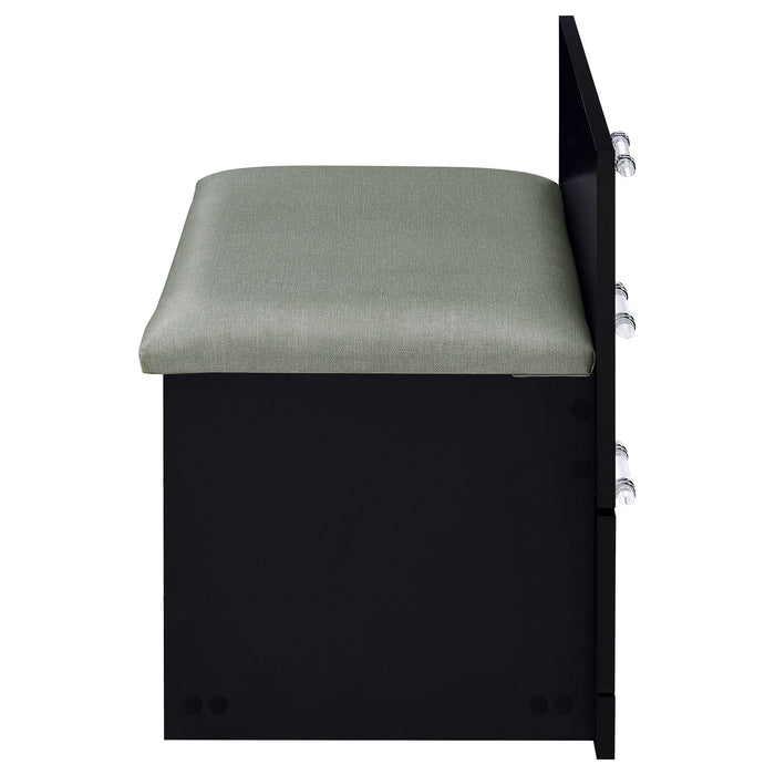 Ayuba - 3 Drawer Makeup Vanity Table With Mirror And Stool