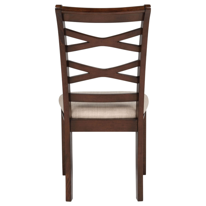Verety - 5 Piece Round Dining Set With Chairs - Dark Brown