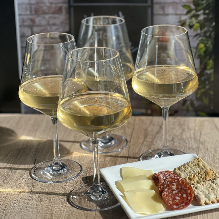 Tritan Lexington - Leadingware Wine Glass Set, Unbreakable 15Oz Bpa Free Plastic Wine Glasses (Set of 4) - Clear