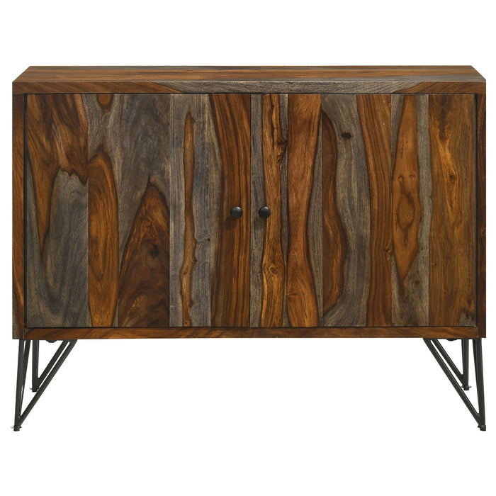 Komomo - 1 Adjustable Shelf Accent Cabinet - Gray