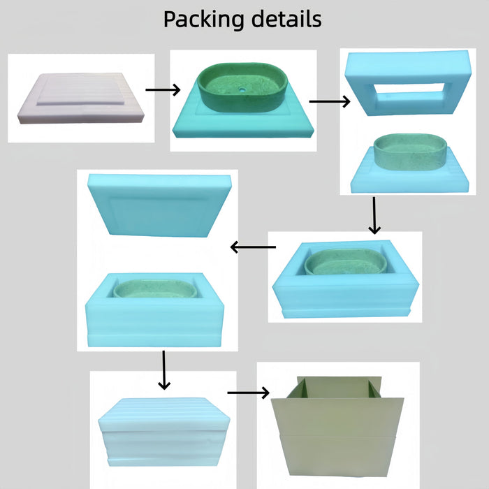 Bathroom Vessel Sink, Semi Polished Surface