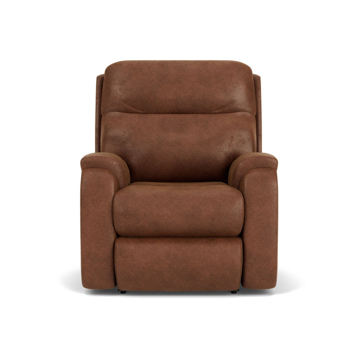 Penn - Transitional Fabric Power Rocking Recliner With Power Headrest & Lumbar