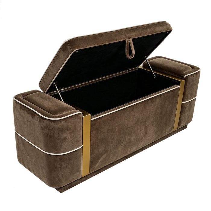 Storage Bench Upholstered Ottoman Bed End Bench With Lift Top Storage