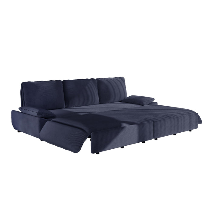 King Size Pull Out Sofa Bed, 3 In 1 Convertible Multifunctional