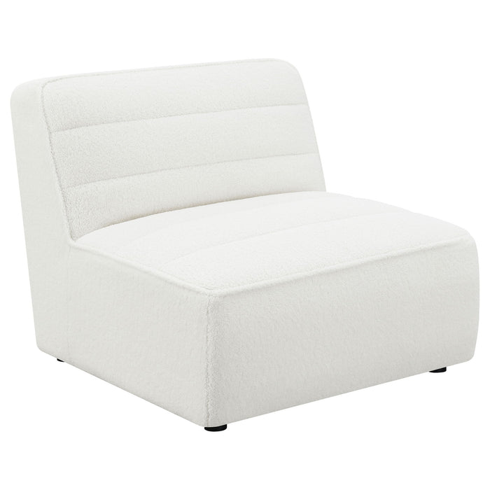 Nevve - 6 Piece Upholstered Tufted Sectional - Ivory