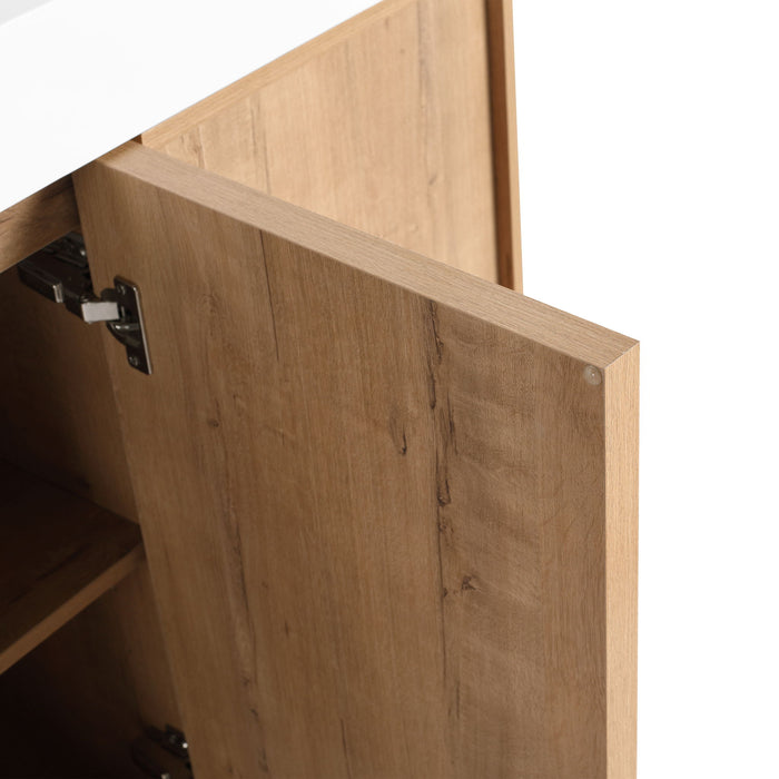 Freestanding Bathroom Vanity & Soft Close Cabinet Doors, Excluding Sink