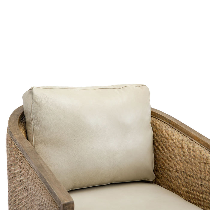 Barrel, Comfy Round Accent Sofa Chair With 360 Degree Swivel, Leisure Arm