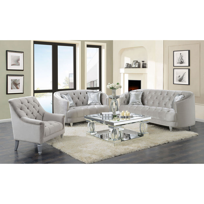 Colby - Loveseat With Tufted Design - Gray