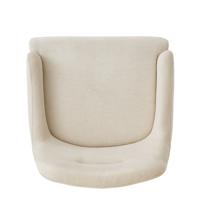 Modern Elegance Accent Chair With Curved Backrest