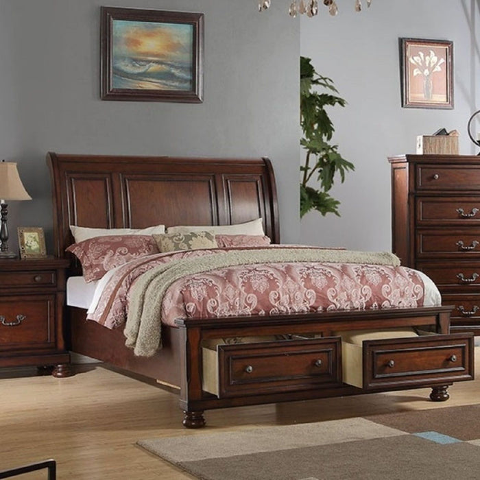Bed With 2 Panel Headboard And Footboard