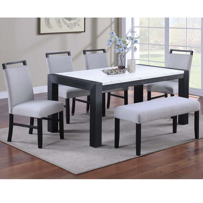 Dining Table - Charcoal / White / Charcoal