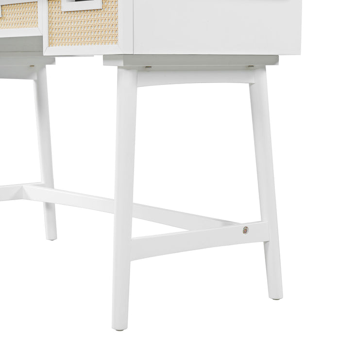 Writing Desk With 3 Drawers For Living Room