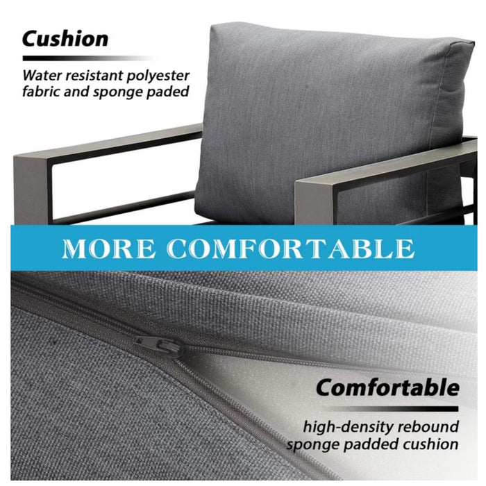 Outdoor Patio Set All-Weather With Thick Cushions