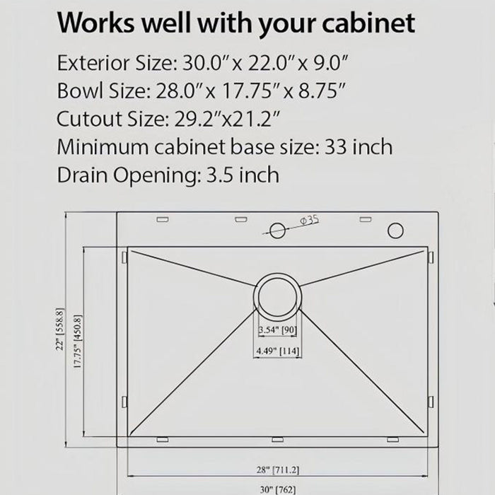 Topmount Stainless Steel Kitchen Sink
