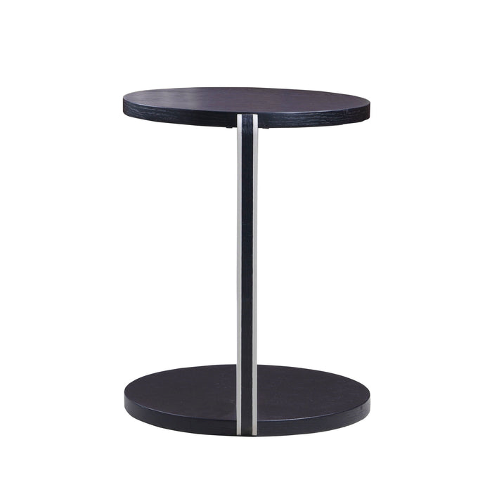 Round Coffee & End Table Set - Black