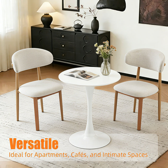 Round Dining Table With Tulip Style Base