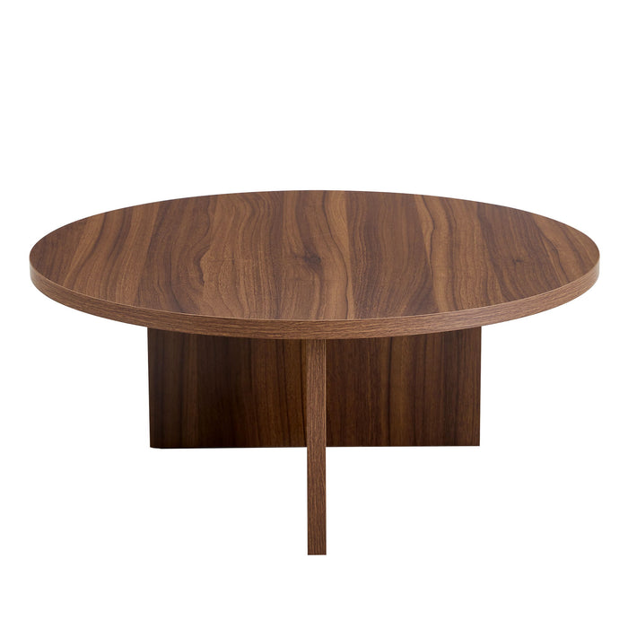 Versatile Round Coffee Table For Various Interior Styles