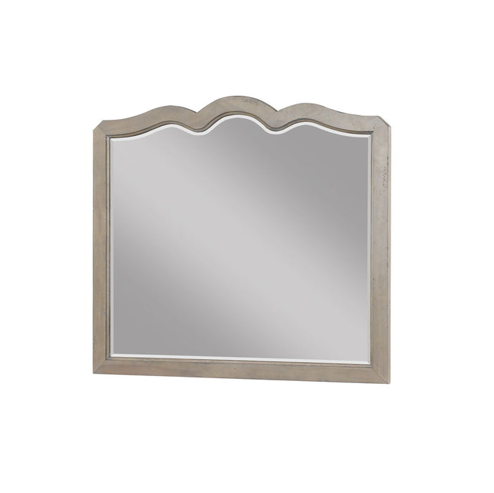 Scallop Shaped Mirror - White Poplar