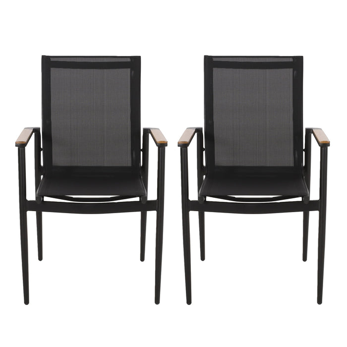 Barrister - Dining Chair (Set of 2) - Black / Natural