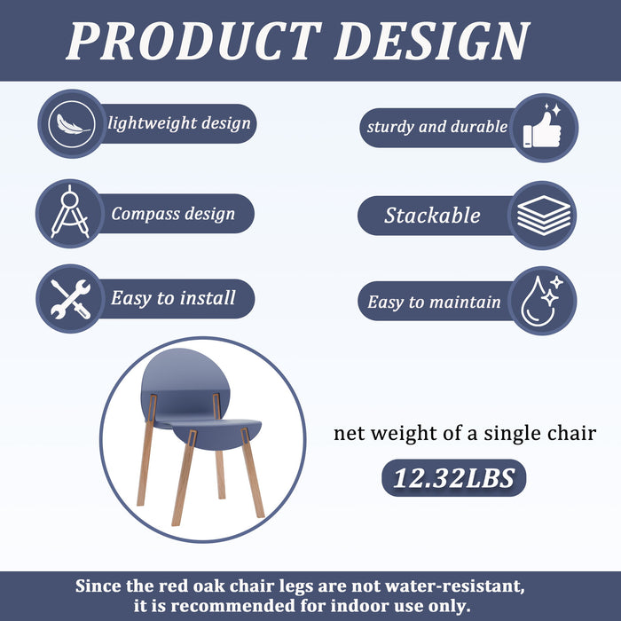 4 Piece Set Of Single Chairs With Long Table