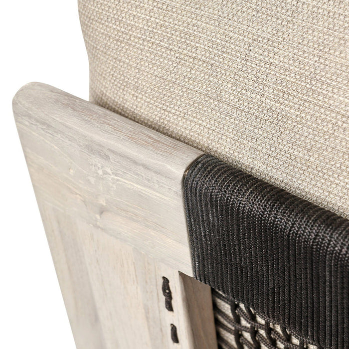 Livia - Teak 3 Piece Outdoor Sectional - Taupe