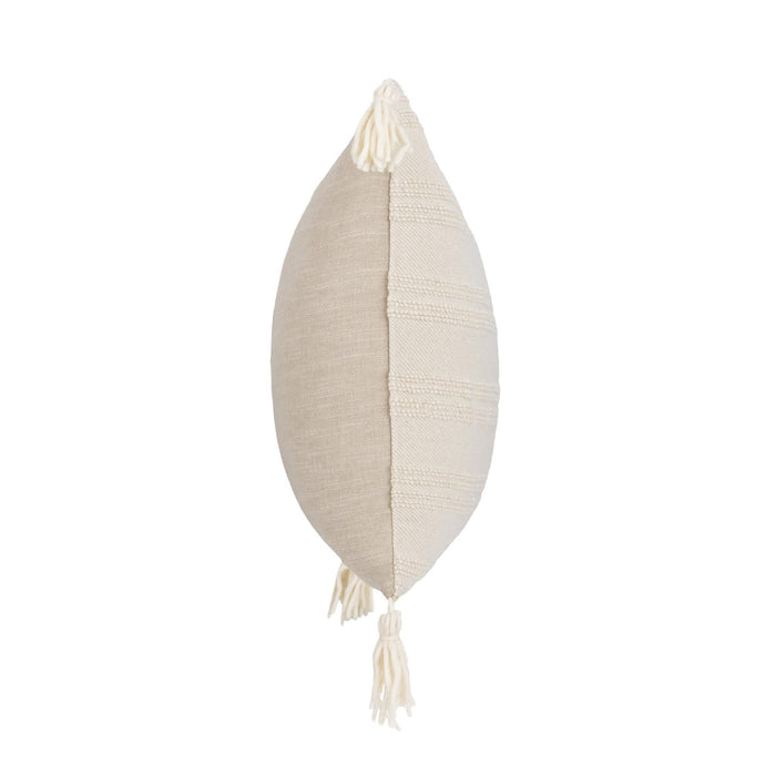 York - 26" x 26" Pillow - Natural / Ivory