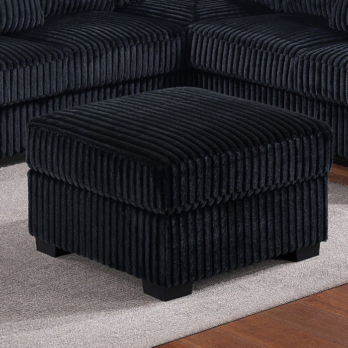 Modern Sectional Set With Cocktail Ottoman