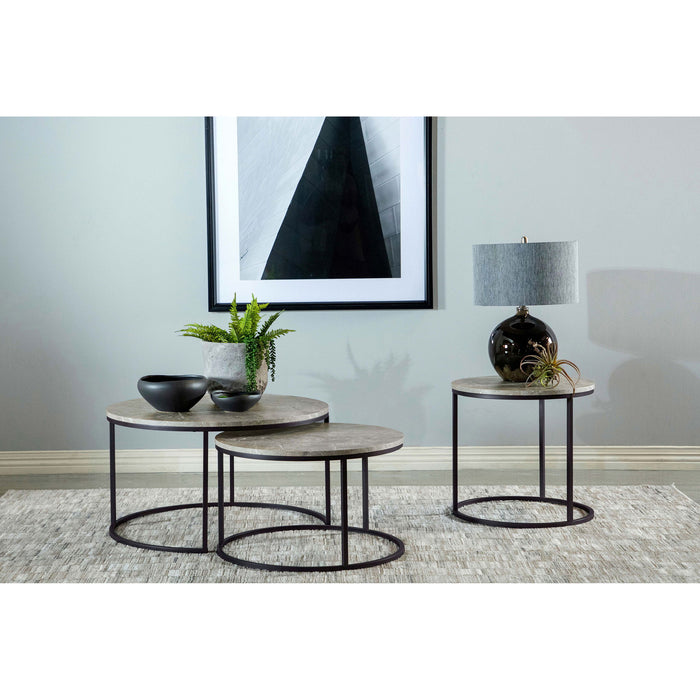 End Table - Gray / Gunmetal