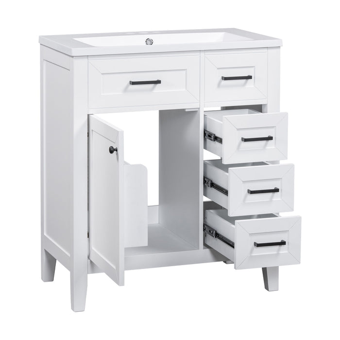 Modern Bathroom Vanity With Sink Combo, 3 Drawers