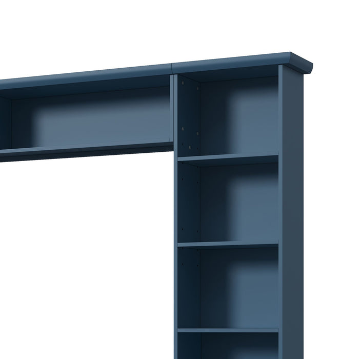 Farmhouse Elegant Entertainment Center Wall Unit With 4 Drawers