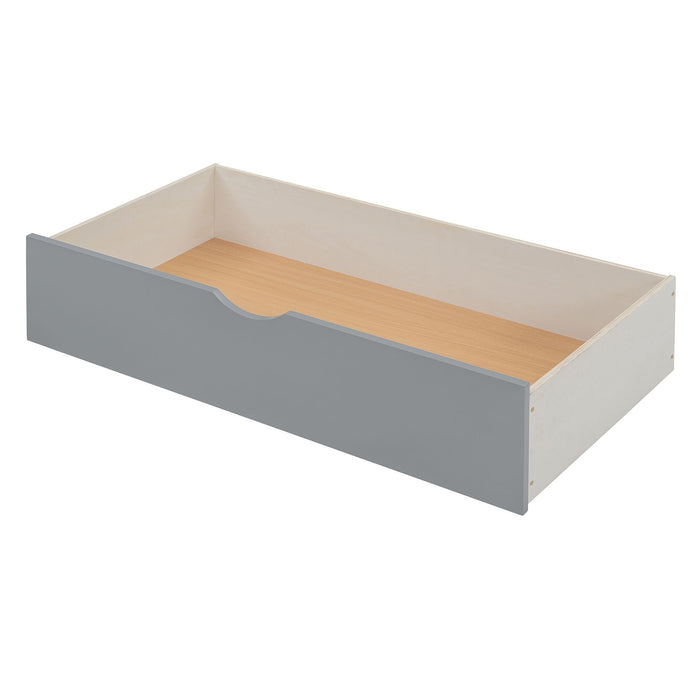 Daybed With All-In-One Cabinet And Shelf